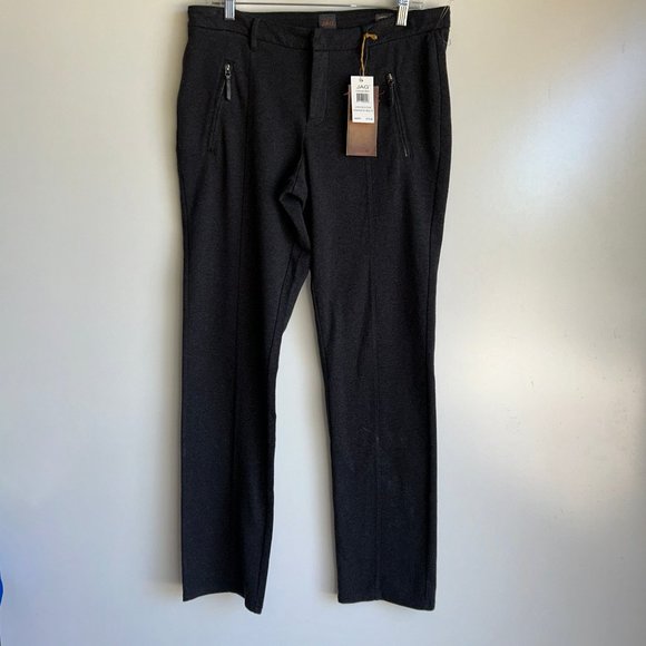 NWT JAG Victoria Low Rise Slim Leg Charcoal Gray Pants Size 16 - Picture 1 of 12